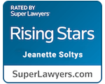 Super Lawyers Rising Stars award for Marietta divorce attorney Jeanette Soltys of Atlanta Holistic Family Law