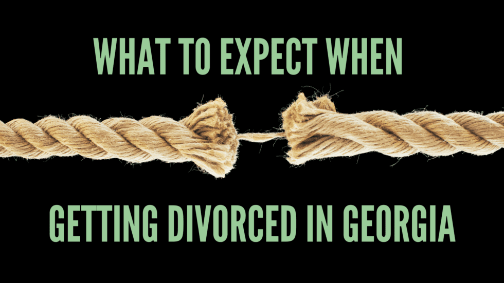 What to Expect when Getting Divorced in Georgia